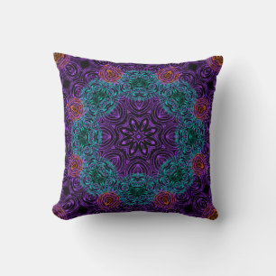 Cojín Decorativo Decoración ornamental redondeada kaleidoscopo de M
