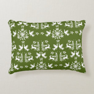 Cojín Decorativo Decoración Otomi Mexicana