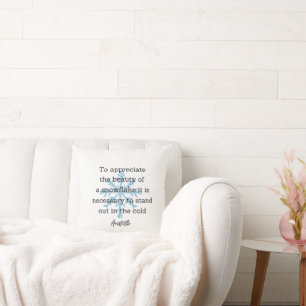 Cojín Decorativo Decoración para Hogar con Cita de Aristóteles de I