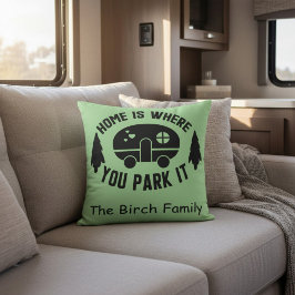 Cojín Decorativo Decoración Personalizada para Campamento con Apell