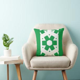 Cojín Decorativo Decoración verde y blanca Kelly