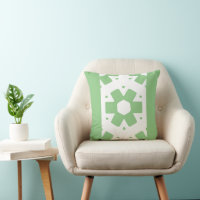 Decoración verde y blanca sabrosa
