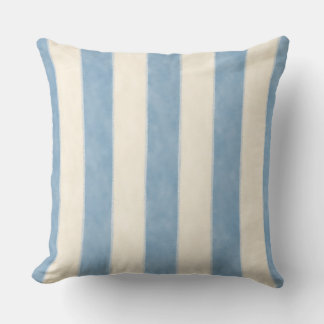 Cojín Decorativo Decorative Blue Stripes Throw Pillow