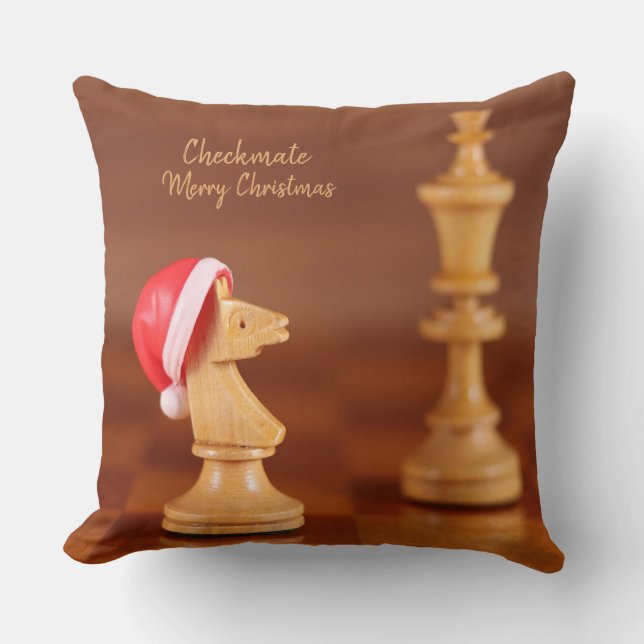 Cojín Decorativo Decorative Cushion Chess Image for Christmas (Anverso)