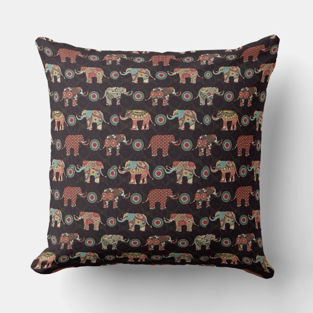 Cojín Decorativo Decorative Elephant Pattern Pillow Cover (Anverso)