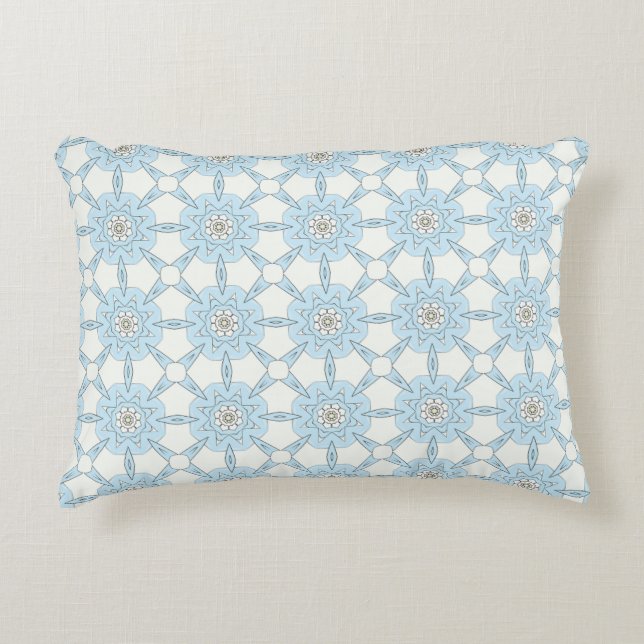 Cojín Decorativo decorative pillow featuring a geometric pattern (Anverso)