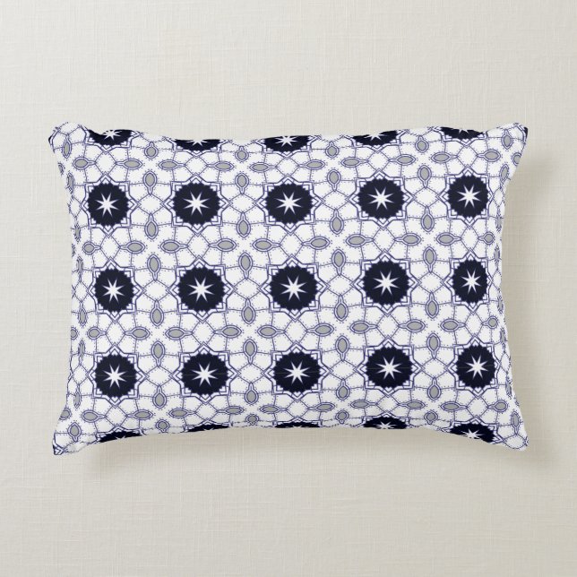 Cojín Decorativo decorative pillow featuring a geometric pattern (Anverso)