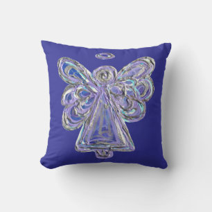Cojín decorativo decorativo Ángel de Plata Blanca