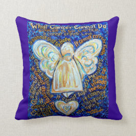 Cojín decorativo decorativo Ángel del Cáncer Azul