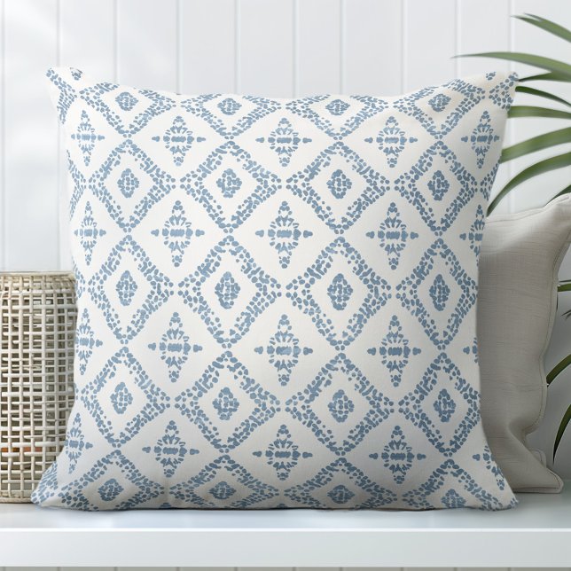 Cojín decorativo decorativo azul claro y blanco (Subido por el creador)