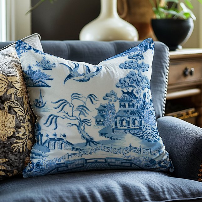 Cojín decorativo decorativo azul salvaje (Subido por el creador)