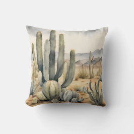 Cojín Decorativo Decorativo de acuarela de desert Dreamscape