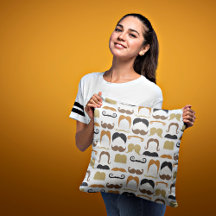 Cojín decorativo decorativo de bigotes