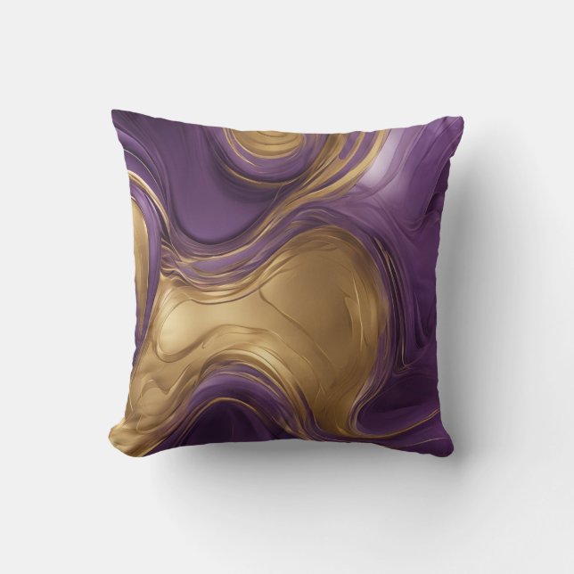 Cojín decorativo decorativo de la colección Purple (Anverso)