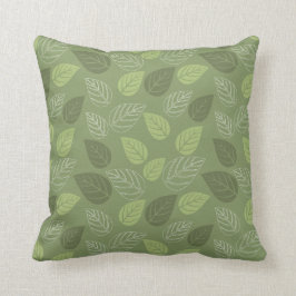 Cojín decorativo decorativo de la hoja verde moder