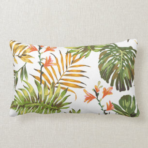 Cojín decorativo decorativo de las flores tropical