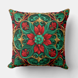 Cojín decorativo decorativo de Navidades verdes ro
