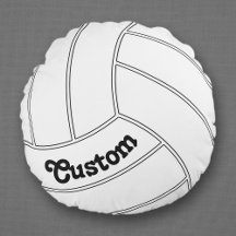 Cojín decorativo decorativo de voleibol personaliz