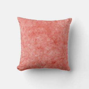 Cojín Decorativo Decorativo Frente Acuarela Rojo y Rosa Dorado