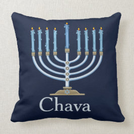 Cojín decorativo decorativo personalizado Menorah
