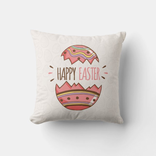 Cojín decorativo decorativo simple del huevo de (Anverso)