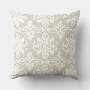 Cojín decorativo decorativo tan marrón y blanco