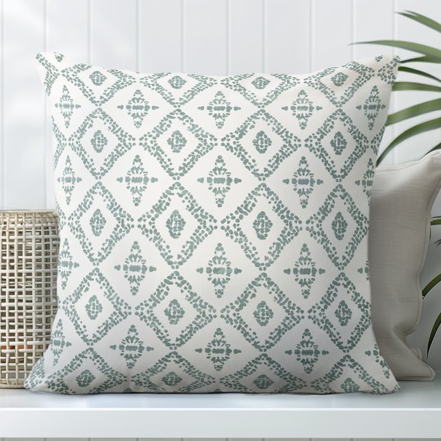 Cojín decorativo decorativo verde y blanco (Subido por el creador)