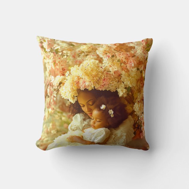 Cojín Decorativo Dedicación A Las Mamás (Anverso)