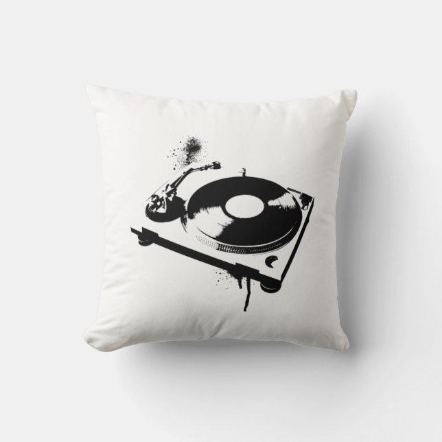 Cojín Decorativo Deejay DJ Turntable Pillow | Regalos musicales de  (Anverso)
