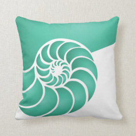 Cojín Decorativo Deep Aqua Nautilus Nautical Seaside