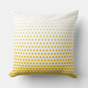 Cojín Decorativo Deep Lemon Polka Dot Blanco moderno