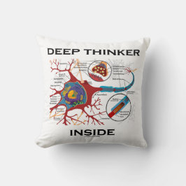 Cojín Decorativo Deep Thinker Inside (Sinapsis de neuronas)