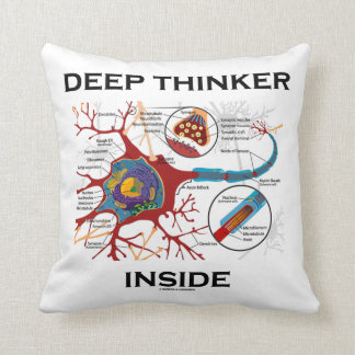 Cojín Decorativo Deep Thinker Inside (Sinapsis de neuronas)