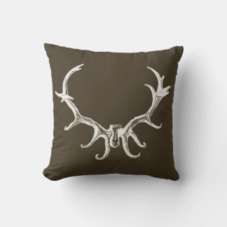 Cojín Decorativo Deer Antler Stag Brown Retro Charm Antlers