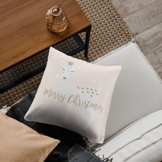 Cojín Decorativo Deer cutto | Rubor Pink | NAVIDADES (Subido por el creador)
