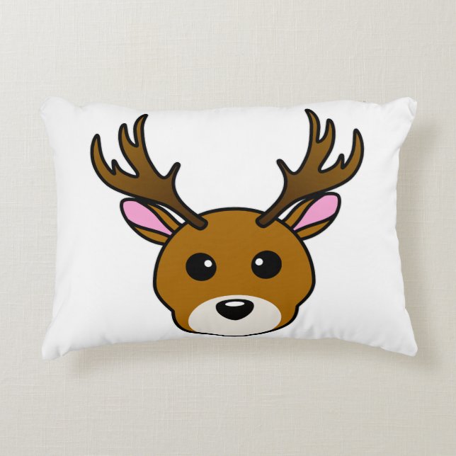 Cojín Decorativo Deer de Personalizado lindo (Anverso)