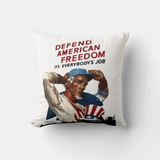 Cojín Decorativo Defender la libertad estadounidense