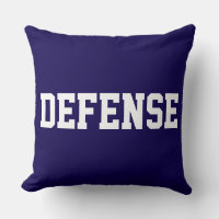 DEFENSE Texto Blanco Divertido Atlético Sobre Azul