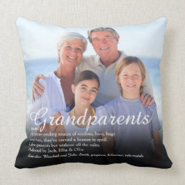 Cojín Decorativo Definición de abuelos dicho foto grande