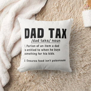 Cojín Decorativo Definición de impuesto del papá Día del padre dive