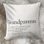 Cojín Decorativo Definición de los mejores abuelos del mundo<br><div class="desc">Personalice a sus abuelos especiales para que creen un regalo único. Una manera perfecta de mostrarles lo asombrosos que son todos los días. Diseñado por Thisisnotme©</div>