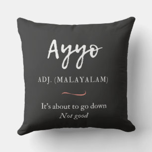 Cojín Decorativo definición de malayalam tshirt ayyo