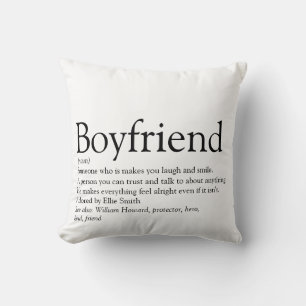 Cojín Decorativo Definición de novio mejor personalizado
