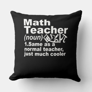 Cojín Decorativo Definición de profesor de matemáticas Humor matemá