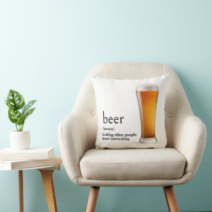 Cojín Decorativo Definición del diccionario de CERVEZA