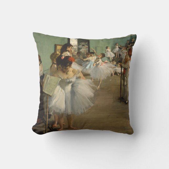 Cojín Decorativo Degas Dance Class Ballet Bailarines Ballerina Art (Anverso)