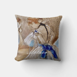 Cojín Decorativo Degas Dancer Con Cinta Azul