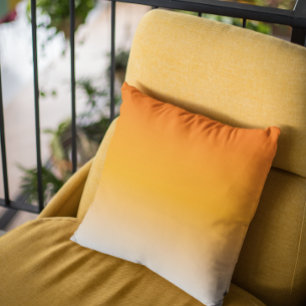 Cojín Decorativo Degradado naranja Ombre Desvanecimiento