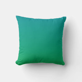 Cojín Decorativo Degradado: Verde a Verde azulado