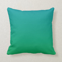 Cojín Decorativo Degradado: Verde a Verde azulado